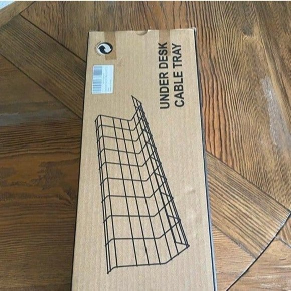 Set of 2 Under Desk Cable Tray  New In Box - Picture 1 of 3